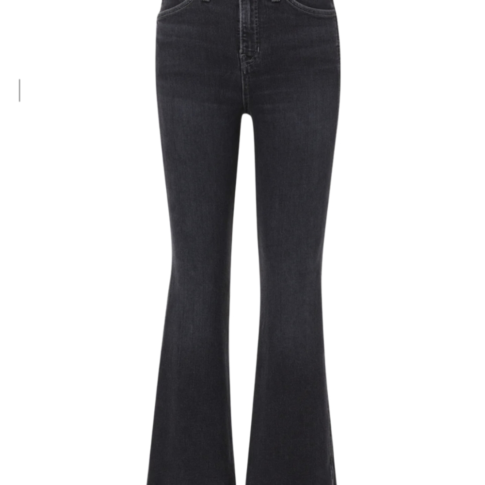 NWOT Veronica Beard Denim Carson Kick-Flare Jean Washed Onxy Size 29 Cropped